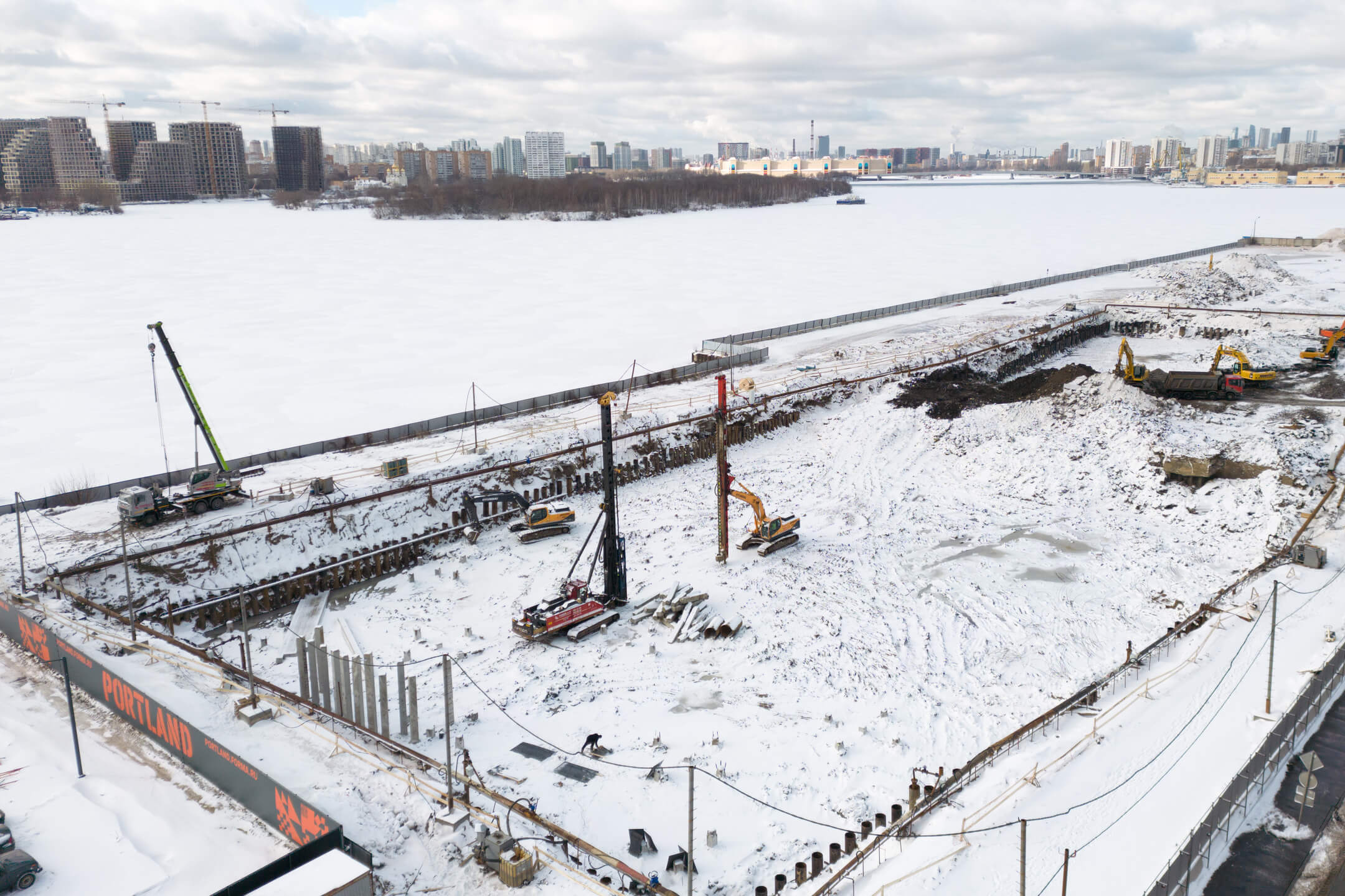 прогресс строительства