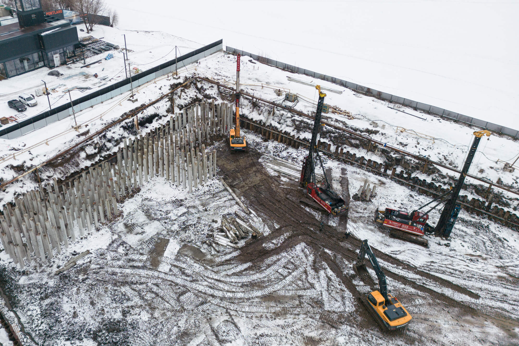 прогресс строительства