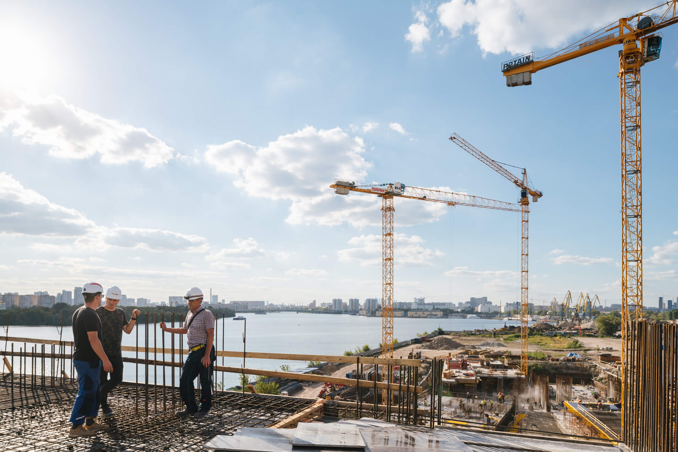 прогресс строительства