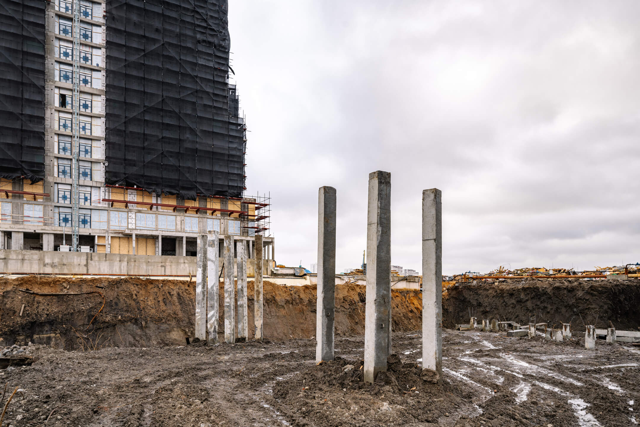 прогресс строительства