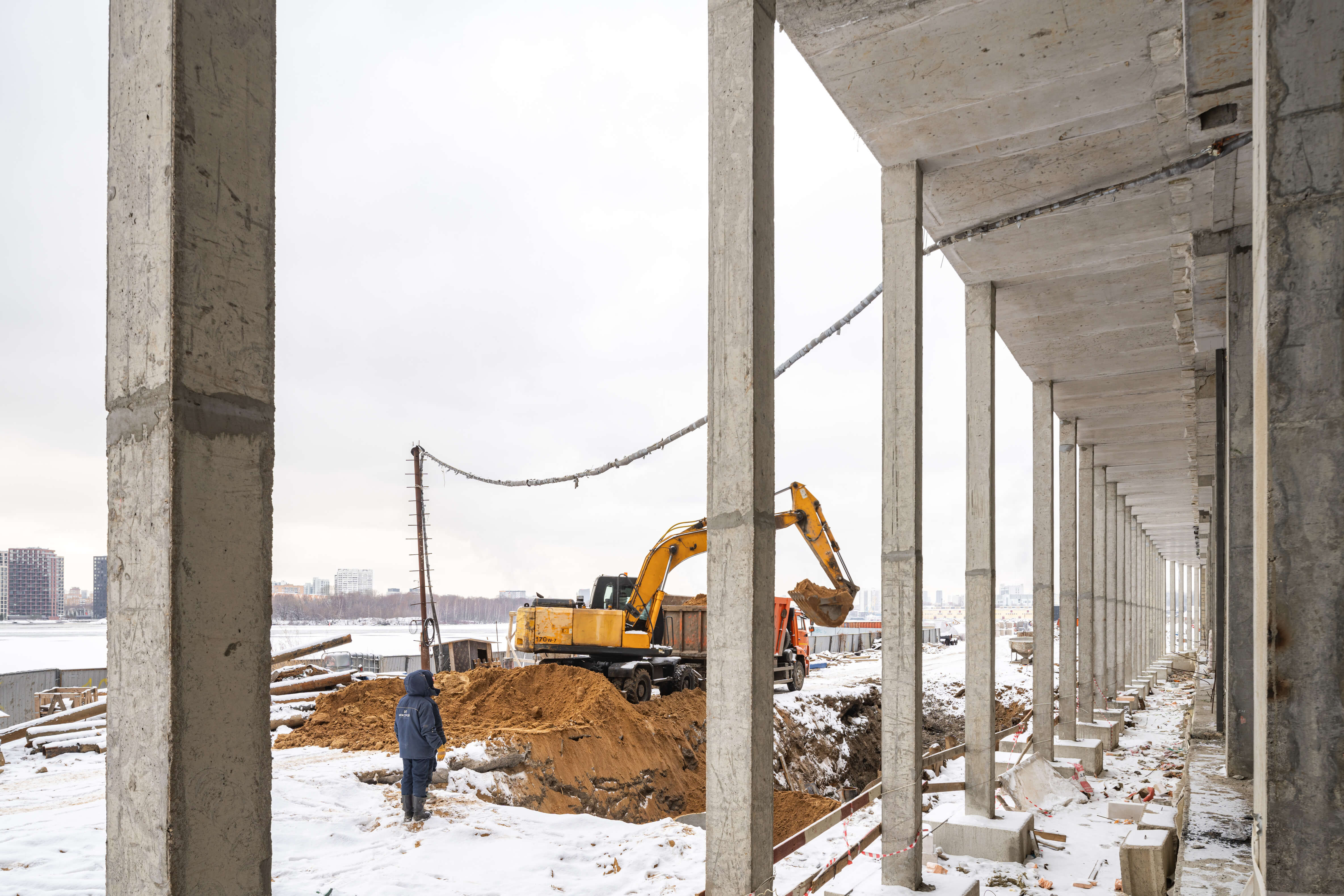 прогресс строительства