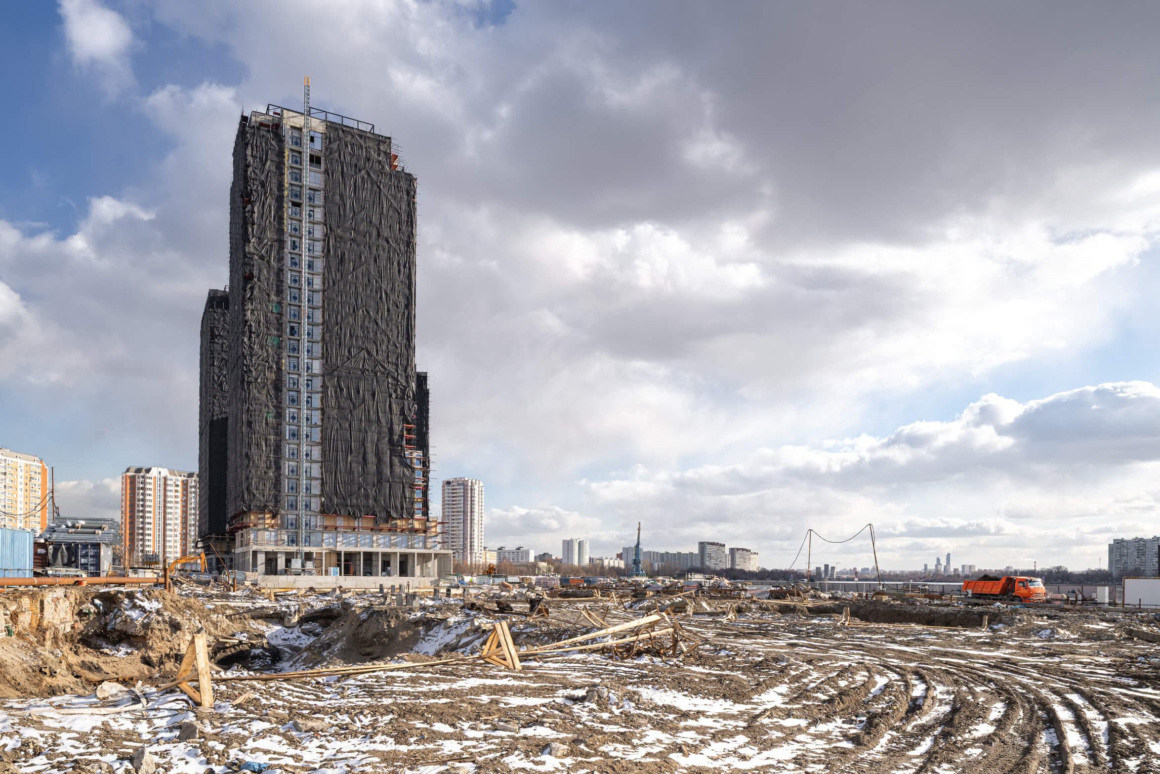 прогресс строительства