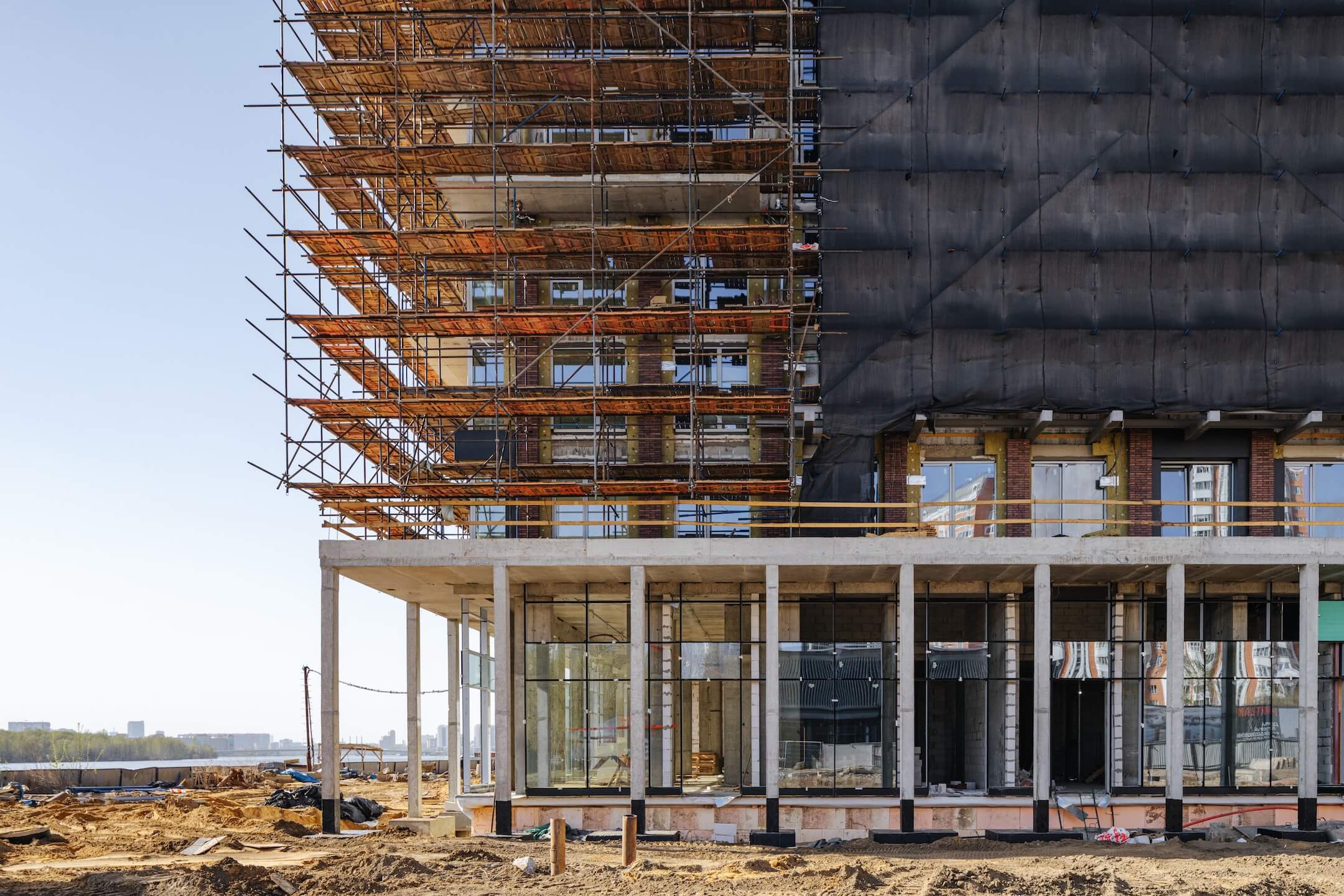 прогресс строительства