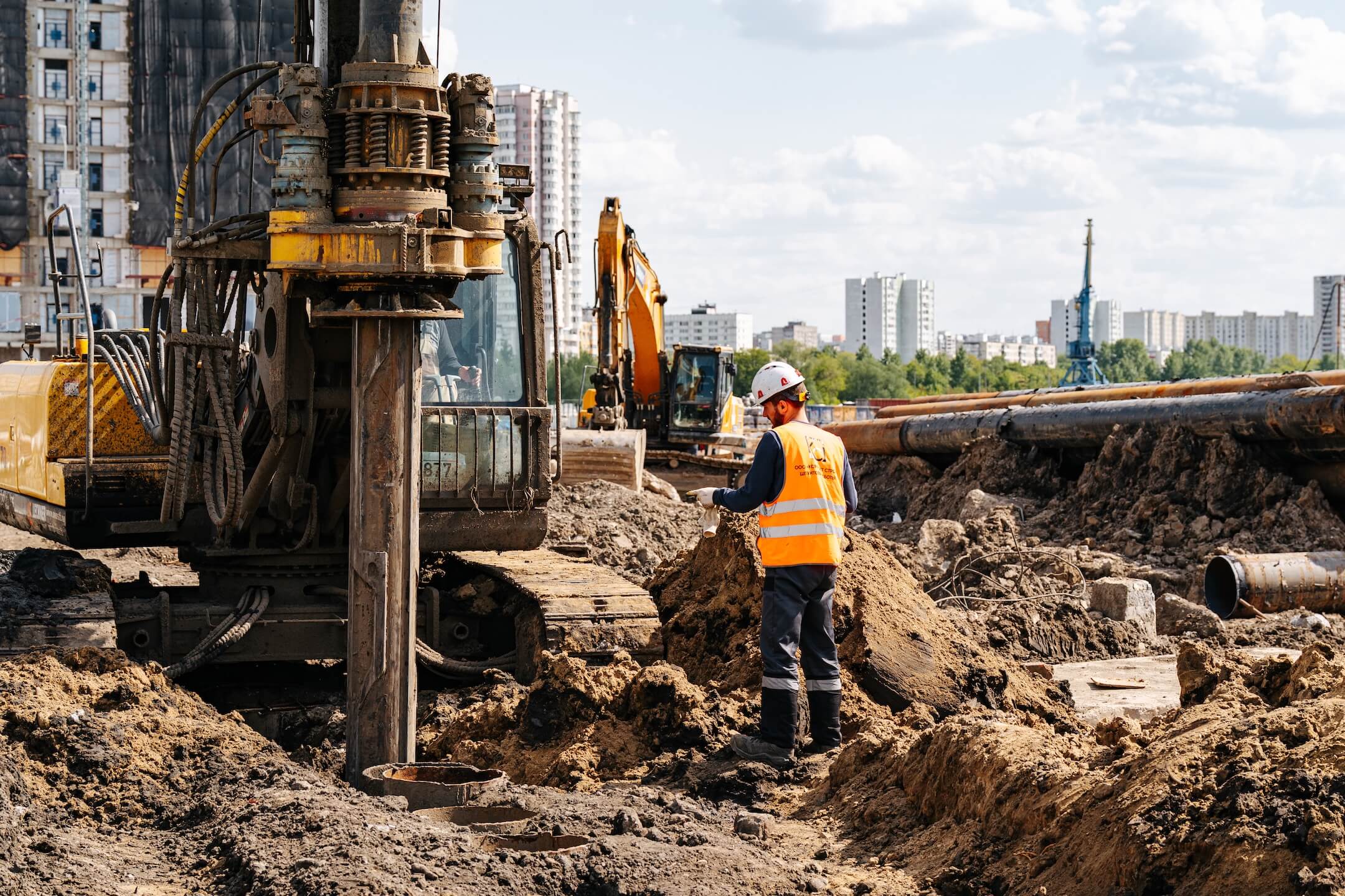 прогресс строительства