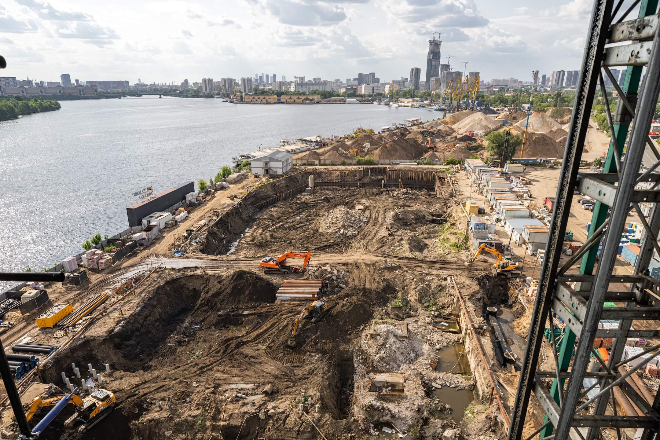 прогресс строительства