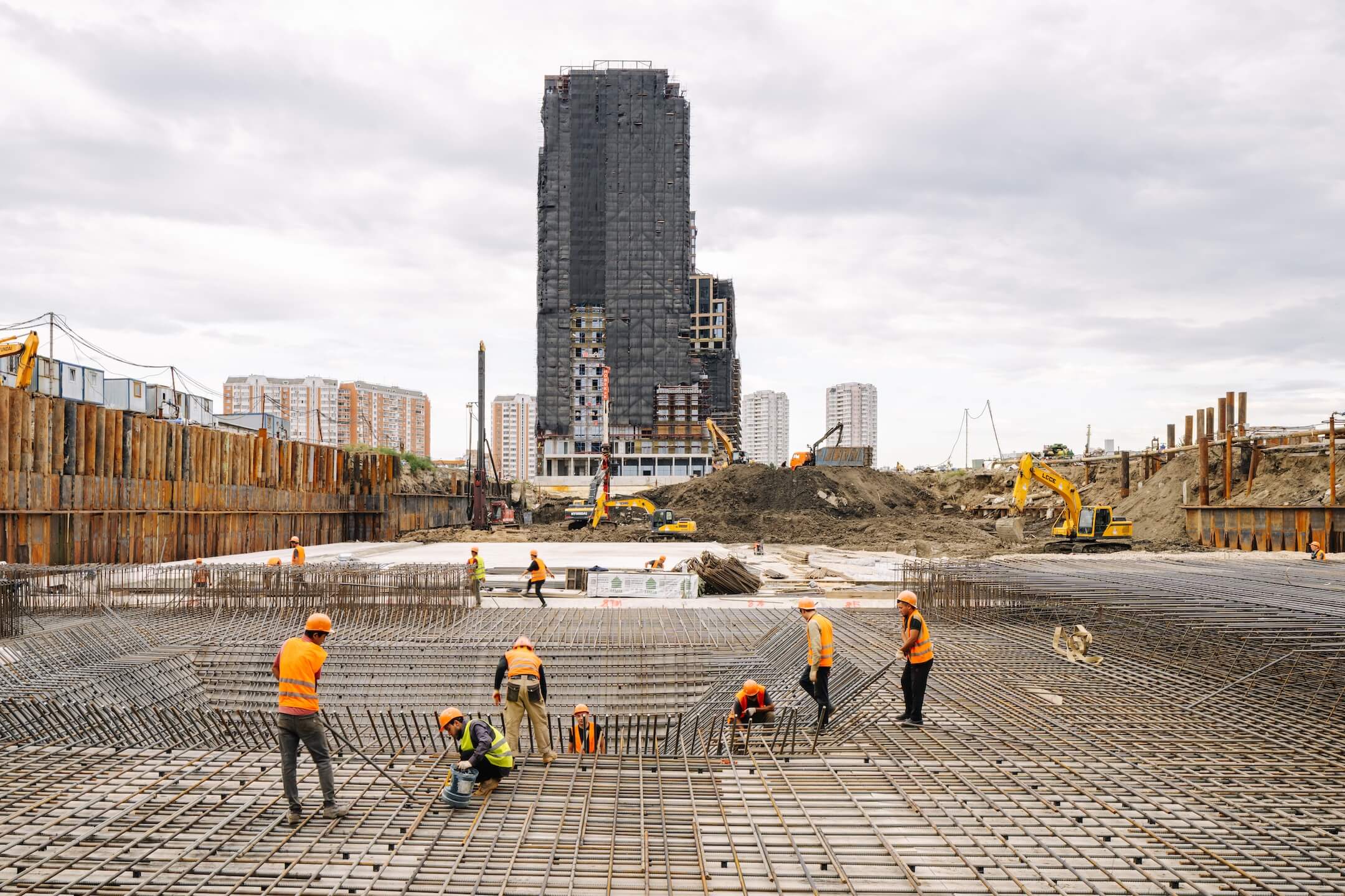 прогресс строительства