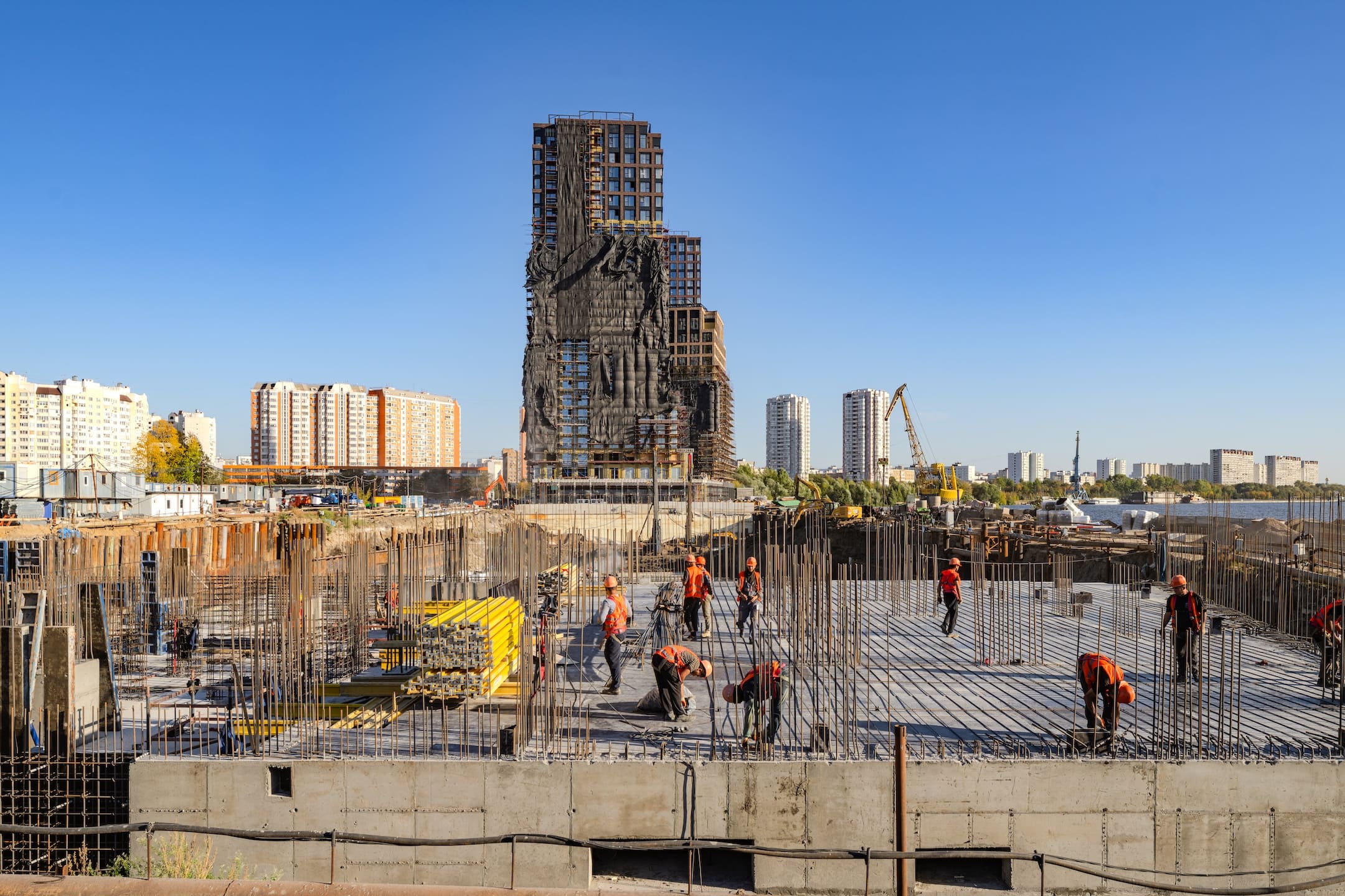 прогресс строительства