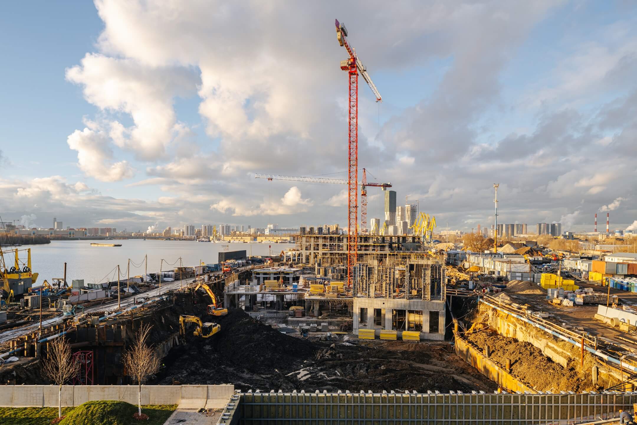 прогресс строительства