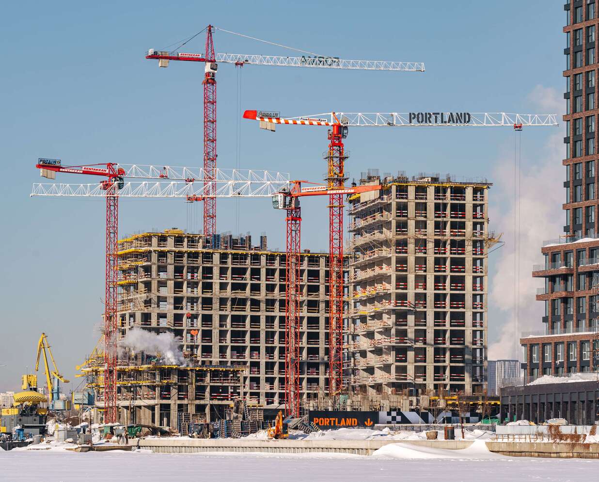 прогресс строительства