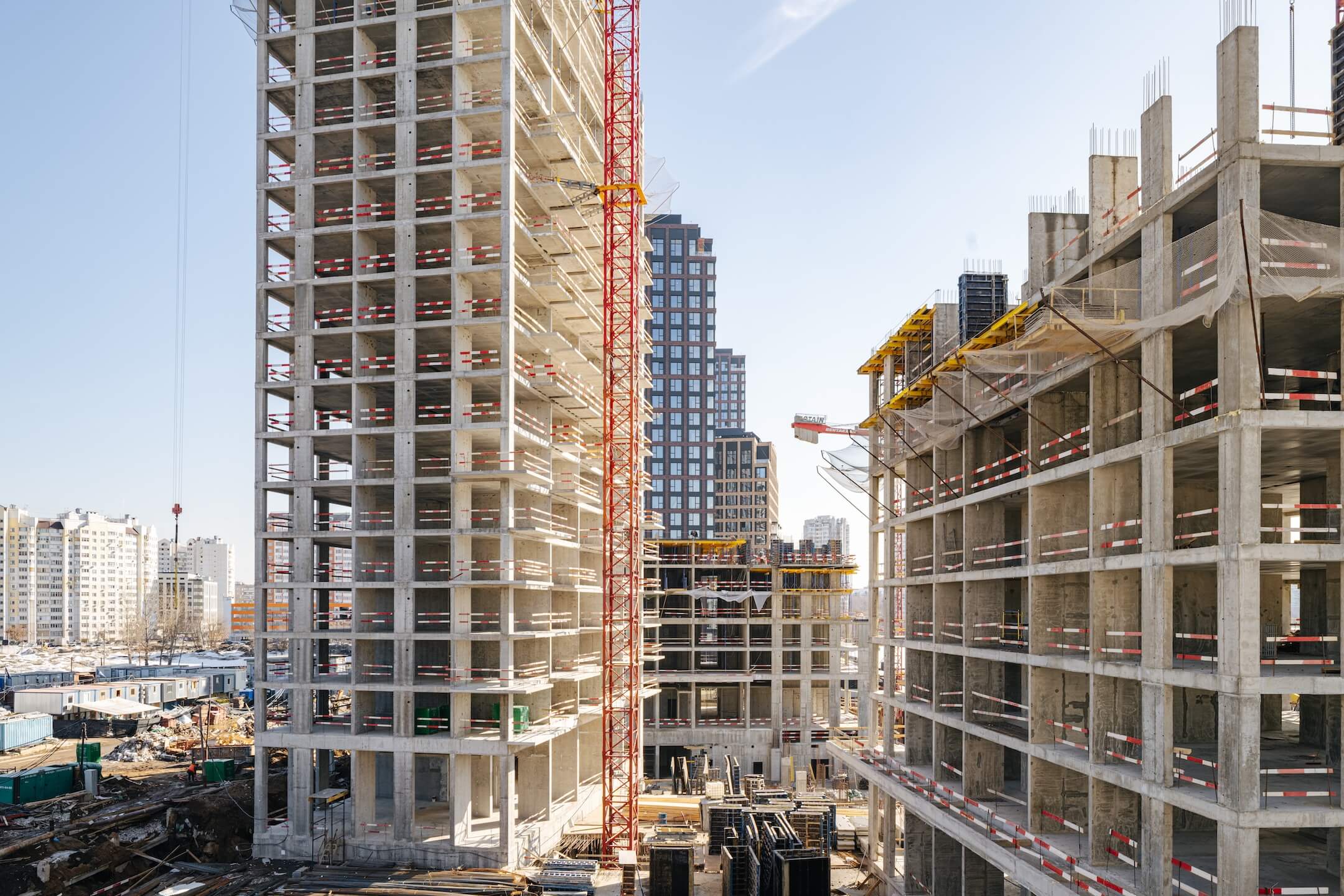 прогресс строительства