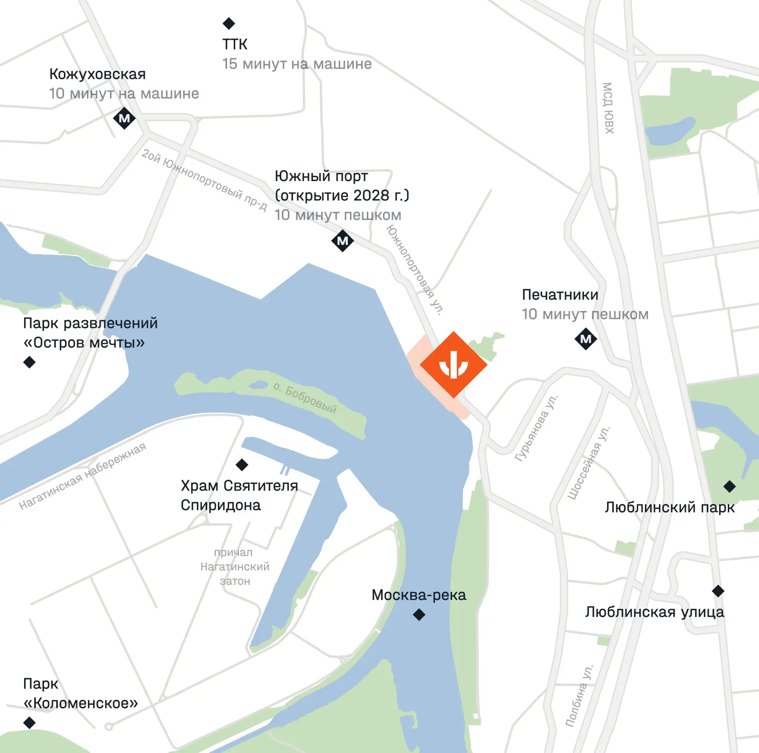 карта местности портланд