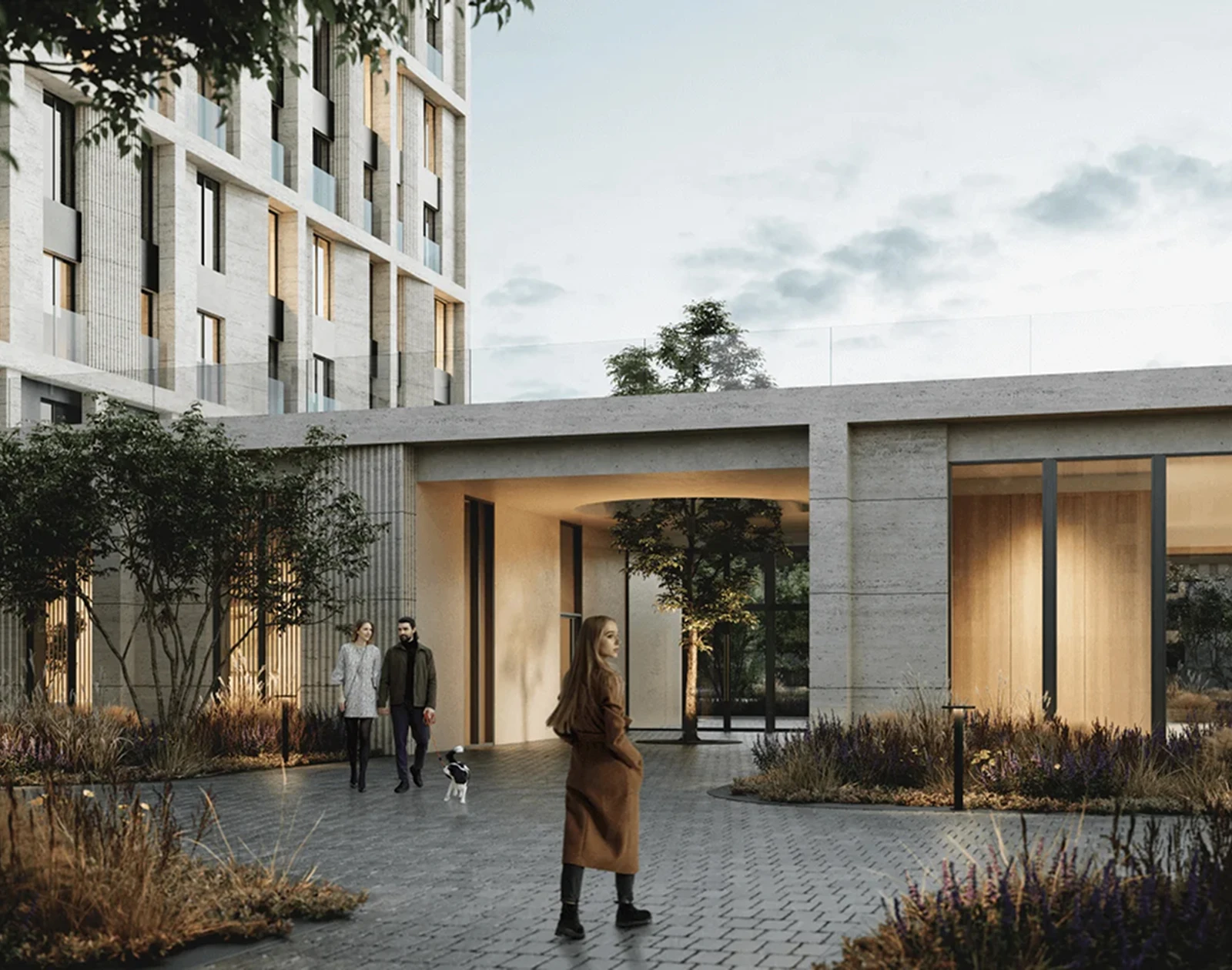 Рендер парадной Portland