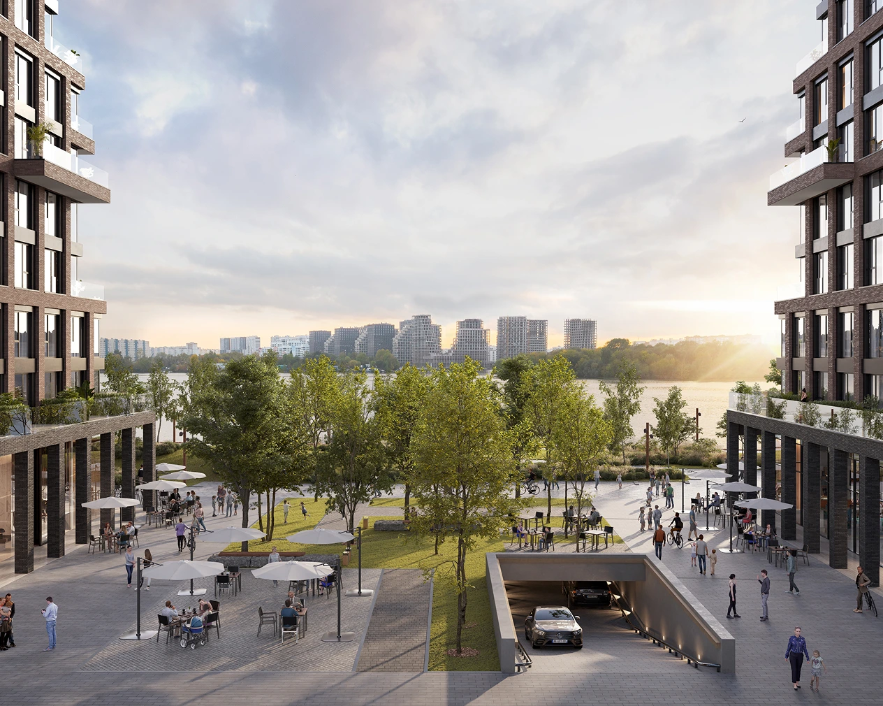 на берегу моря